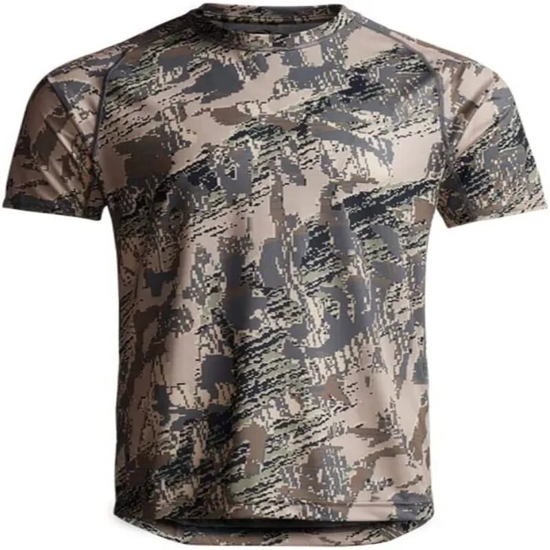 Мужская футболка Hifad Semmer короткая рукав камуфляж, Beige camouflage, XL, Мужской
