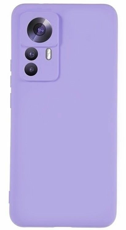 Чехол для Xiaomi 12T Pro силиконовый Silicone Cover сиреневый