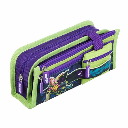BY Русские Супергерои Пенал прямоуг 215х10х5см 1отд 2карм кошелек откидная планка Конек 4 штуки 4763₽