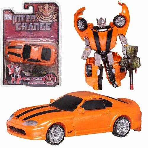 Машина-трансформер InterChange оранжевая машина (трансформация в робота) 9391/модель4