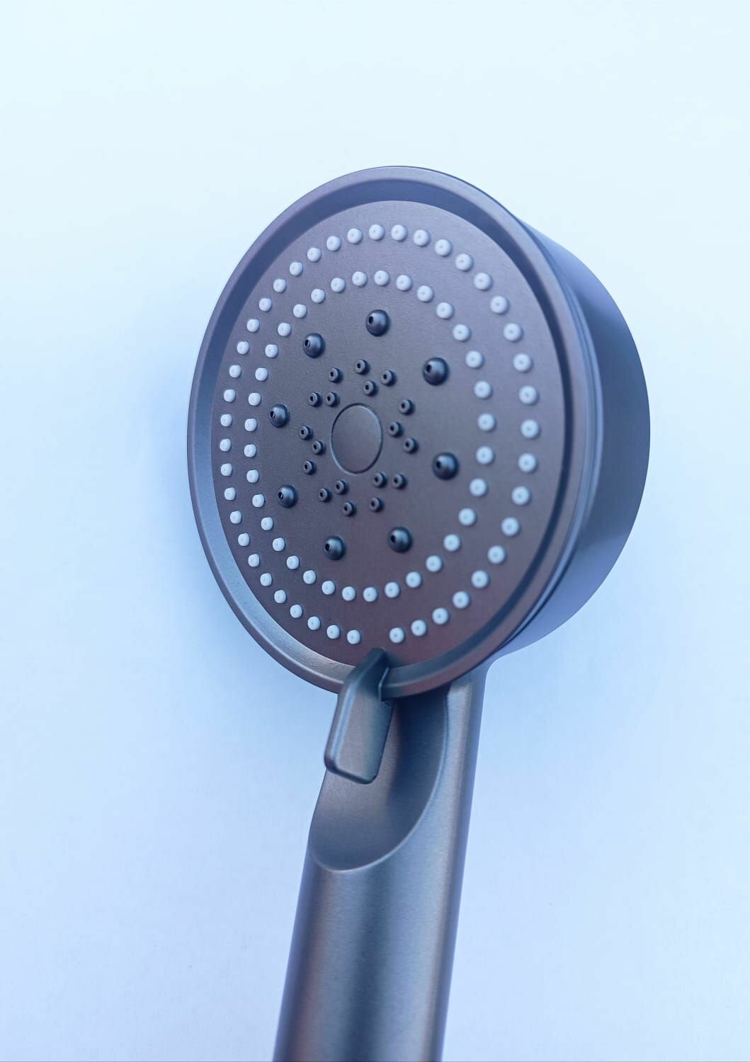 Лейка для душа Champion, графит, матовая, круглая, 5 режимов — фото 1