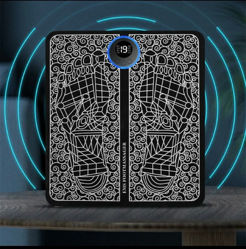 фото Электрический массажер для ног "Компрессионный массажный коврик" 8 режимов