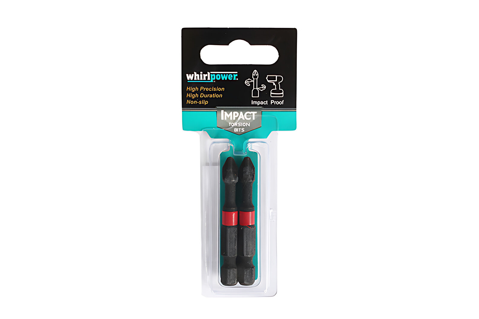 Бита WhirlPower 1/4 ударно-торсионная крестовая Ph2 50 мм (2 штуки)