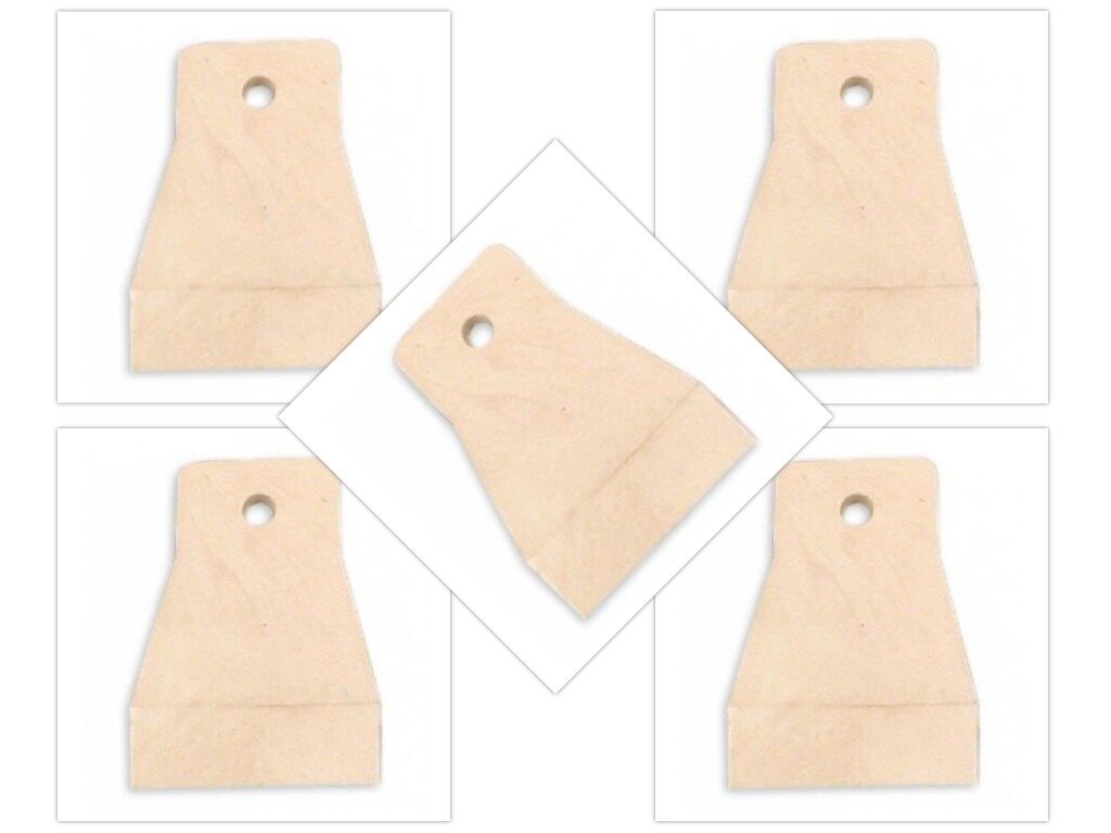 Набор резиновых шпателей  5 шт х 100 мм  для замазки  герметика  клея