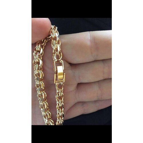 Браслет, 1 шт., размер 22 см, золотой