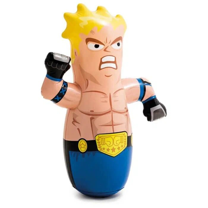 Надувной мини бопперс игрушка "Боксер" Intex 44672 (Синий)