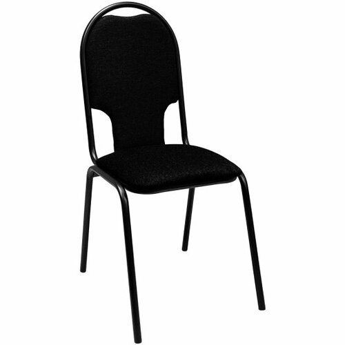 Стул для посетителей Comforum РС02М, черный каркас, ткань черная