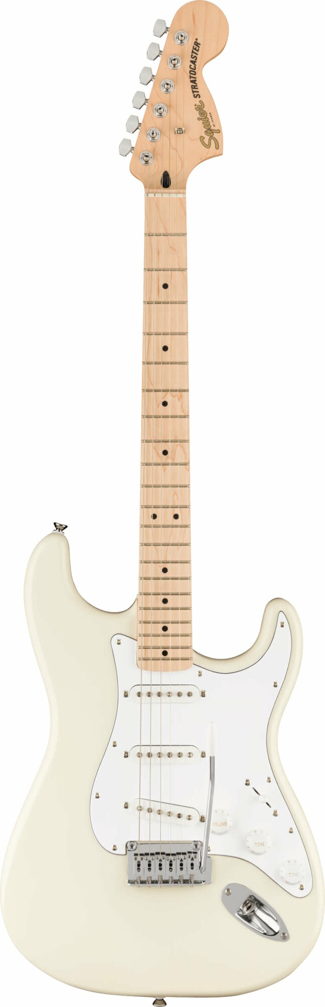FENDER SQUIER Affinity Stratocaster MN OLW электрогитара, цвет белый