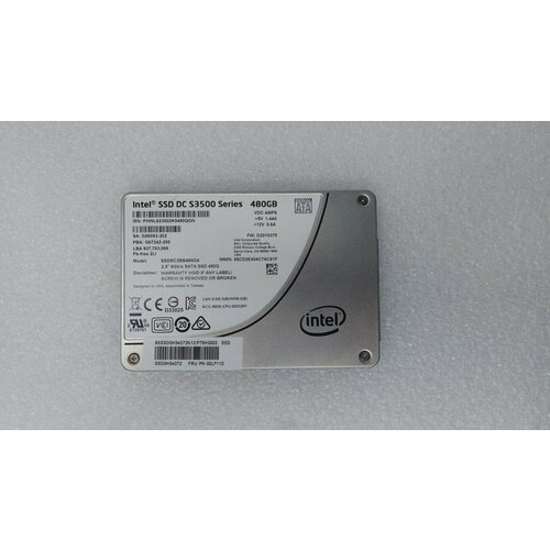 Накопитель SSD Intel DC S3510 SSDSC2BB480G601 Lenovo 00LF258 12850₽