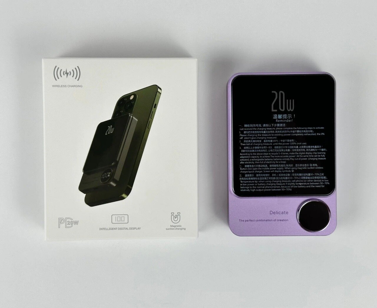Аккумулятор Kingxbar Power Bank, MagSafe, беспроводной, 10000mAh, 20W — фото 1