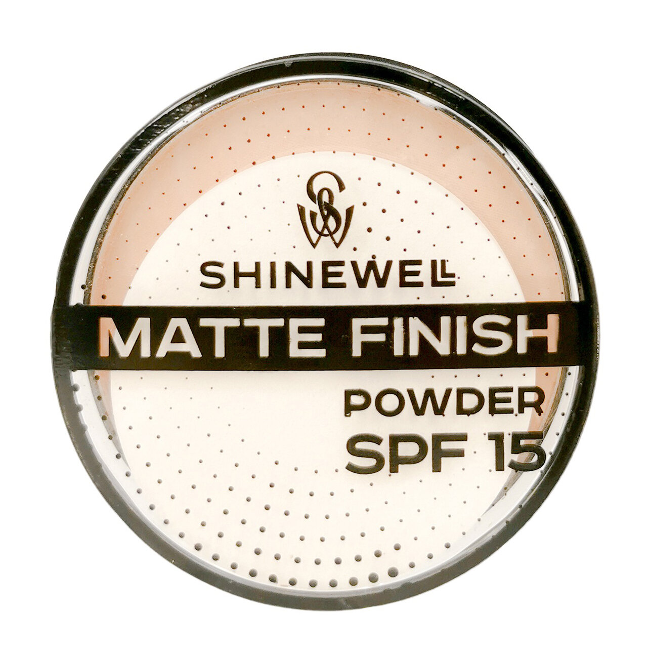 SHINEWELL Пудра Powder Matte Finish SPF 15, 10 г, 01 слоновая кость