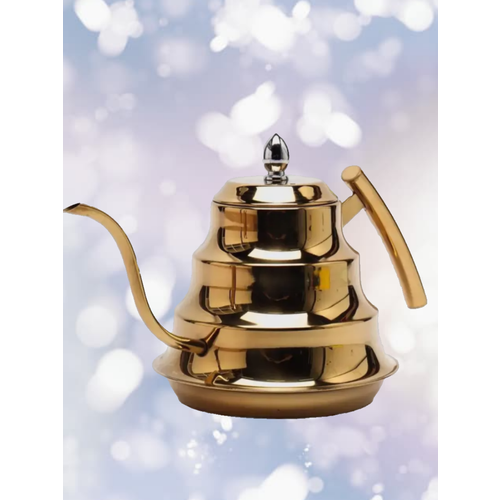 Чайник заварочный Аладдин с длинным носиком 1200 мл золотой 1550₽