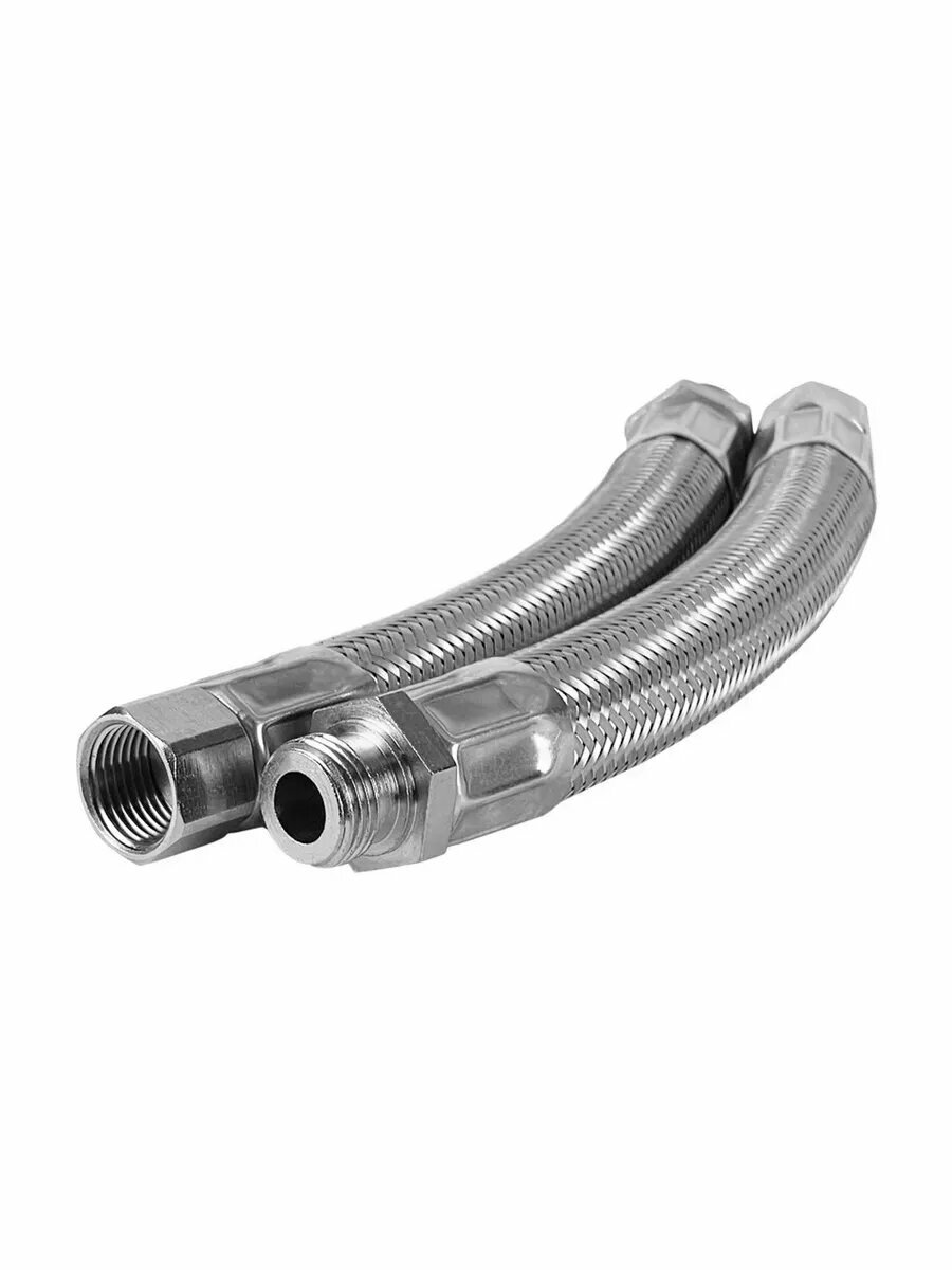 Шланг в металлооплетке 3/8"*1/2" н/в L-240 мм./1100/45С Прима — фото 1