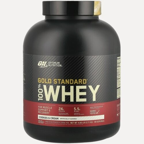 Изображение товара Протеин Optimum Nutrition Whey protein Gold standard 4.65lb - Cookies & Cream