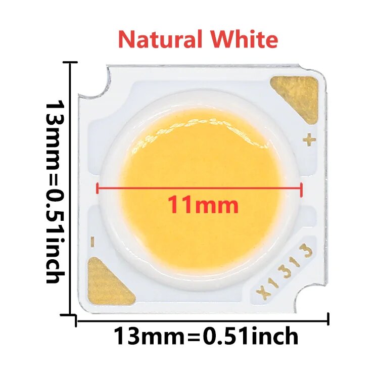 Светодиодные чипы Bridgelux 10 шт 3-18 Вт 300 мА 12W DC36-38V 10PCS 4000K 1313mm 300mA Желтый