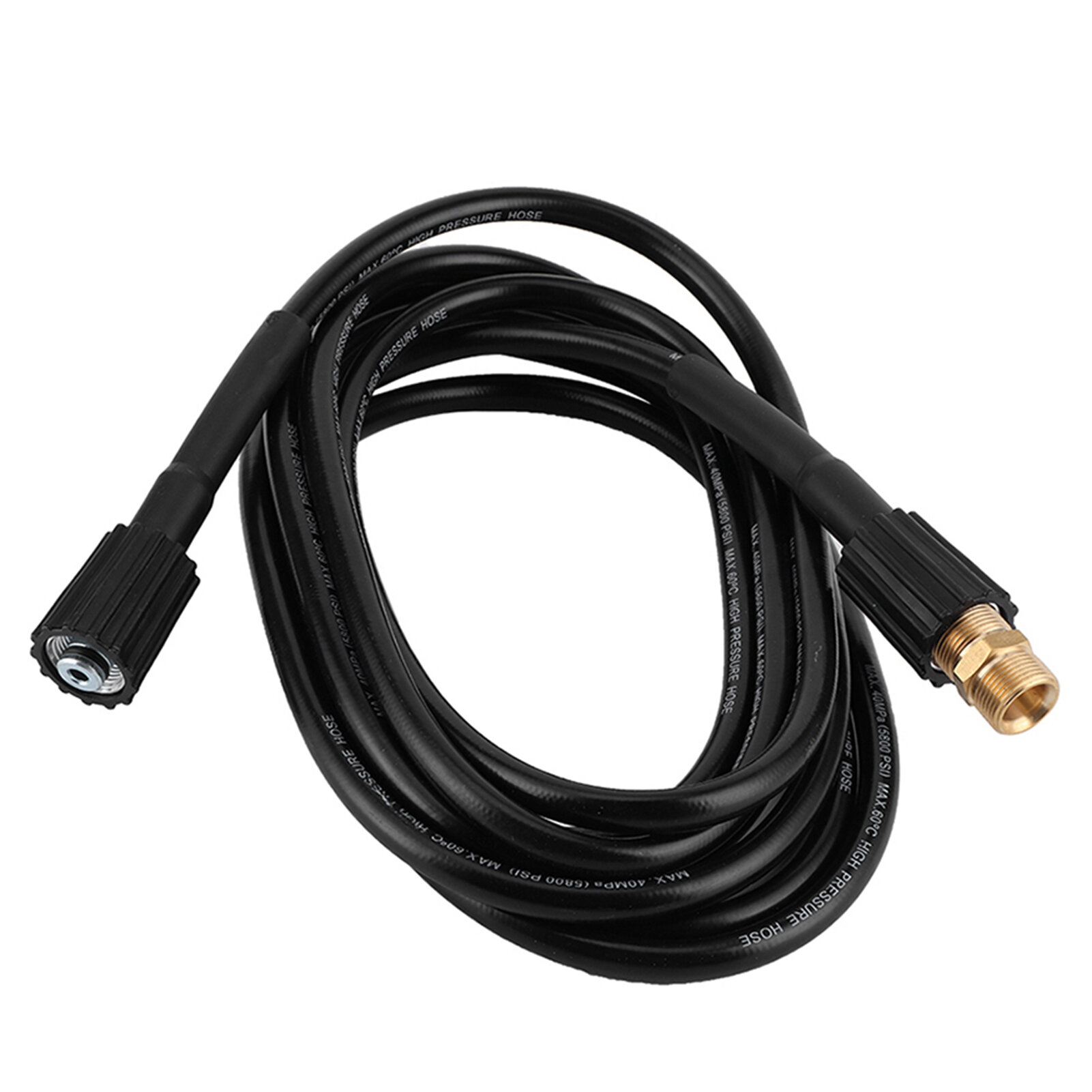 Инструмент для шланга для мойки высокого давления M22 черная внутренняя резьба 8 м