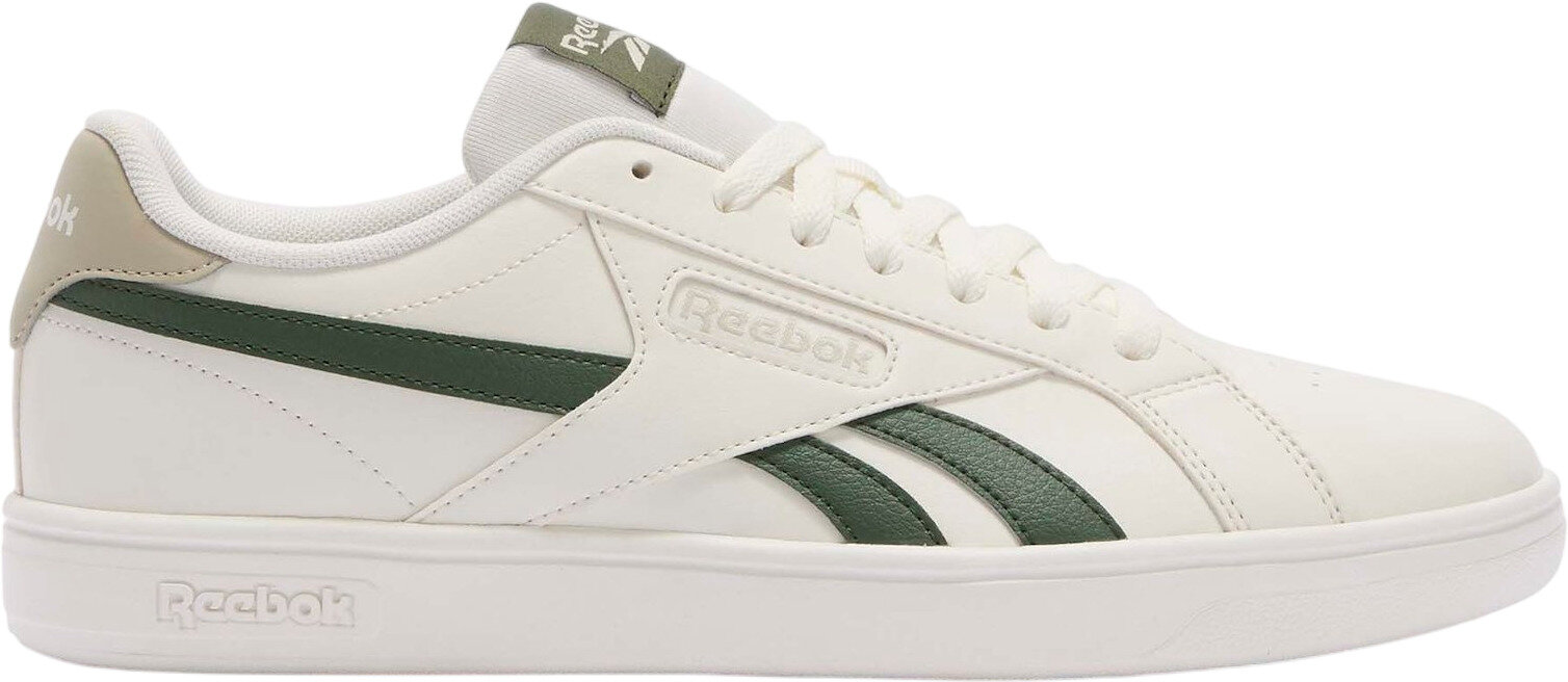 Кроссовки Reebok Court Retro, полнота F, размер 7,5 US, бежевый/зеленый