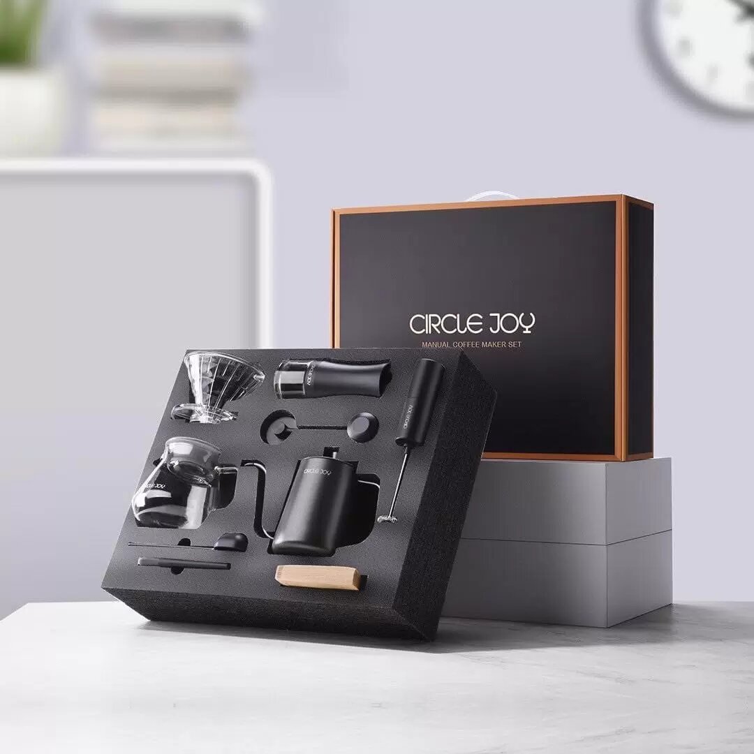 Подарочный набор Circle Joy Manual Coffee Maker Set 9 in 1 для приготовления кофе CN — фото 1