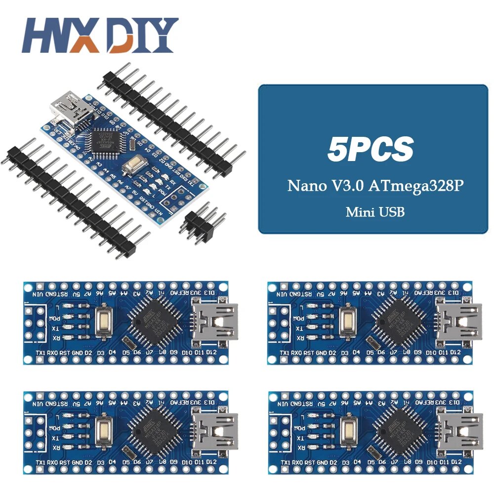 Модуль Nano Board CH340 для Arduino Nano V3.0, 5PCS-Nano 3.0 Mini