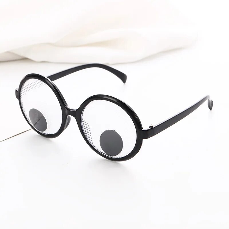 Забавные очки Googly Eyes, очки для вечеринки, игрушки для вечеринки, костюм для косплея, реквизит, украшение для Хэллоуина, Черный, Унисекс