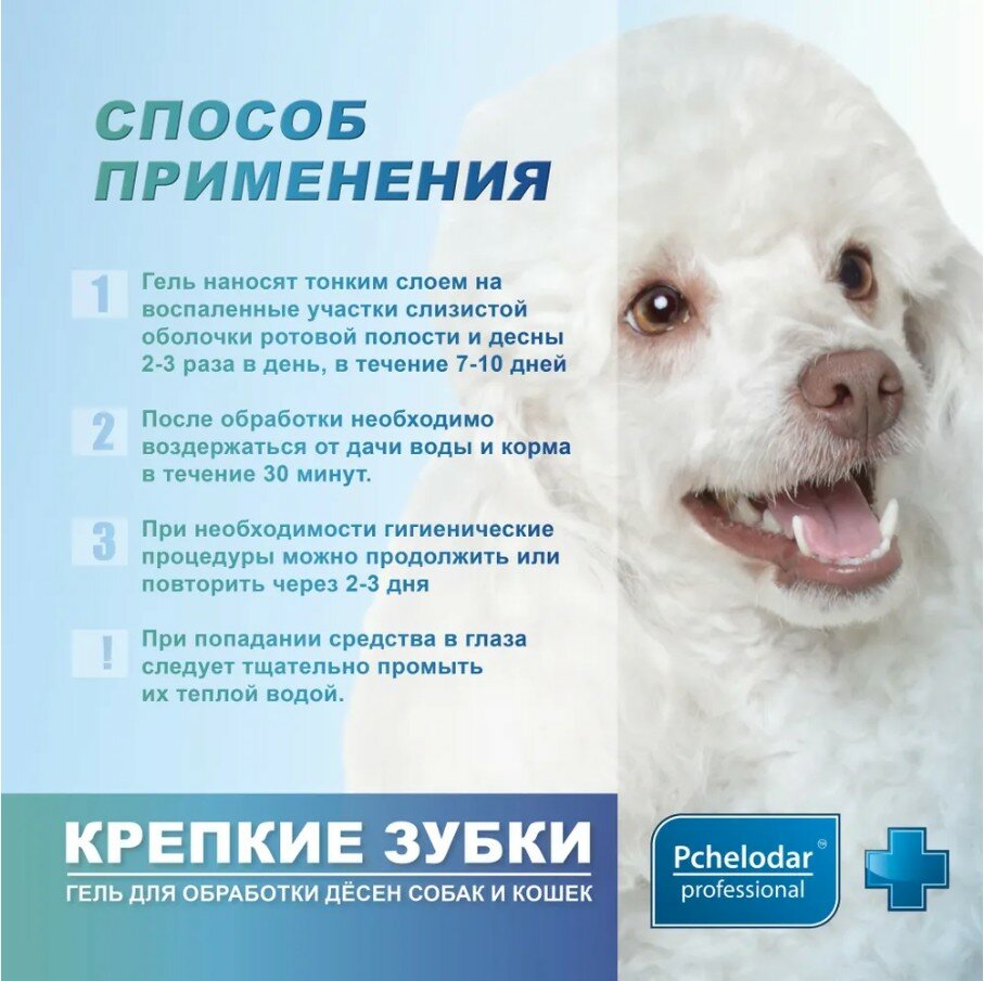 Стоматологические Препараты Для Прорезывания Зубов Агробиопром КРЕПКИЕ ЗУБКИ гель для обработки десен собак и кошек, 25г