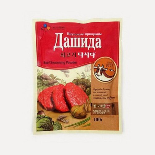 Изображение товара Приправа CJ Дашида со вкусом говядины для приготовления первых и вторых блюд 100 г, Южная Корея