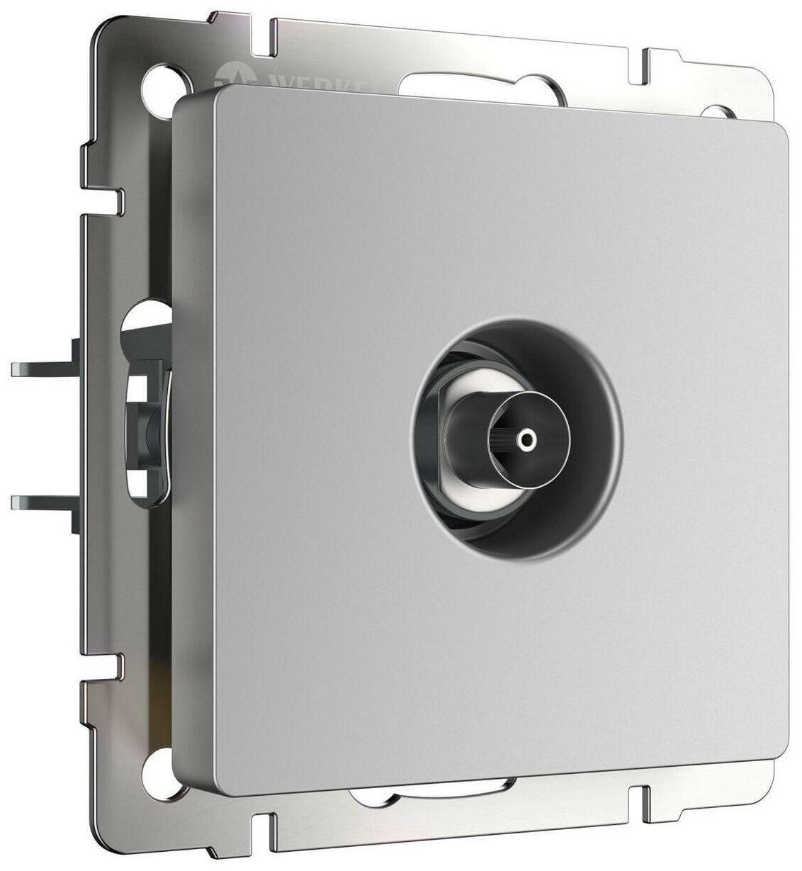 Типы/Электротовары/Розетки Werkel ТВ-розетка оконечная Werkel серебряный W1183006 4690389156533