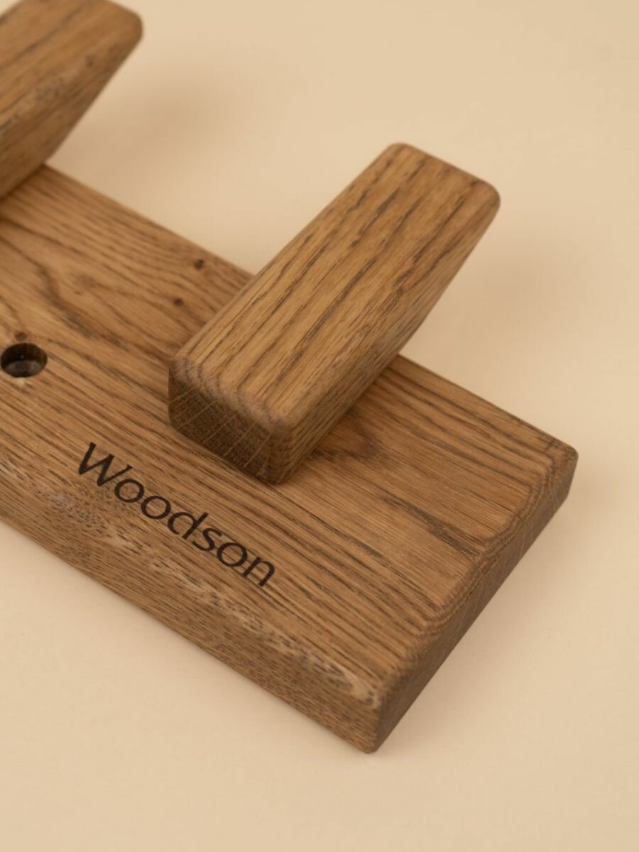 Вешалка D3 дуб для бани — фото 1