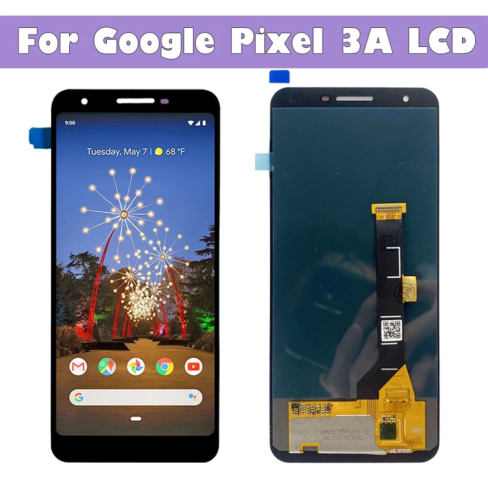 Оригинальный ЖК-дисплей 5,6 дюйма AMOLED для Google Pixel 3A, сенсорный дигитайзер, экран для Google Pixel 3A OLED, замена без битых пикселей, Pixel 3A LCD — фото 1