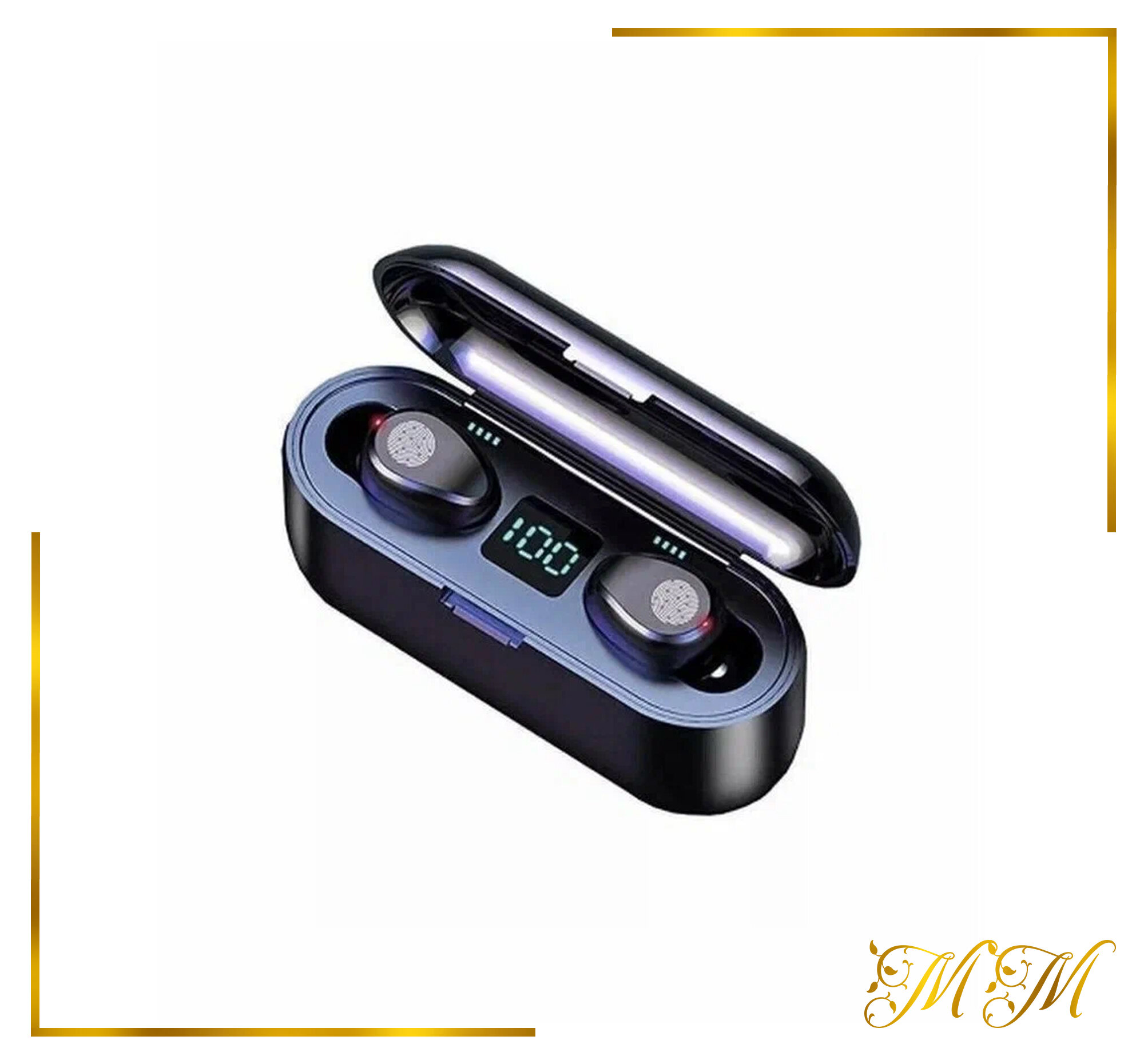Наушники беспроводные / наушники сенсорные с powerbank / наушники F9 вакуумные