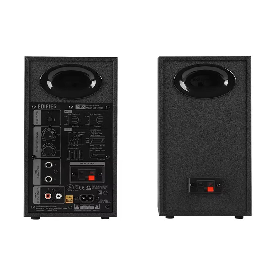 Студийные мониторные колонки Edifier MR3, 2-полосн, активные, Hi-Res, черные — фото 1