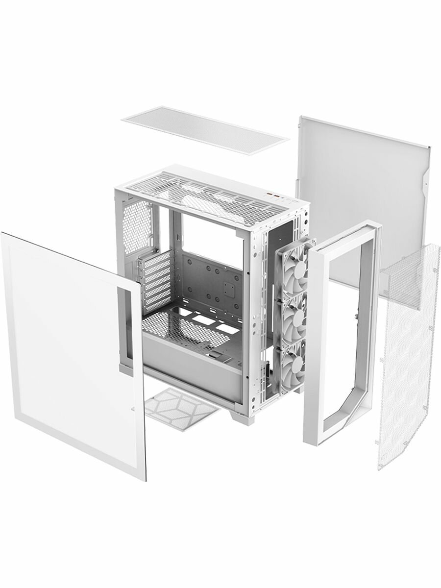 Корпус для ПК без БП PCCOOLER C3D510 WH ARGB, официальная гарантия — фото 1