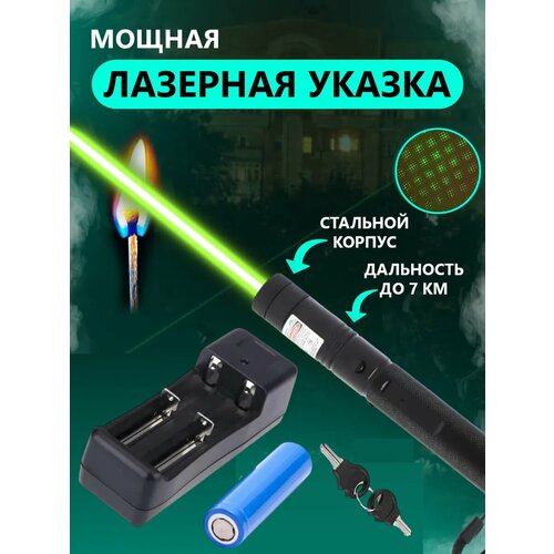 Лазерная указка со встроенным аккум-ом, зарядным устройством