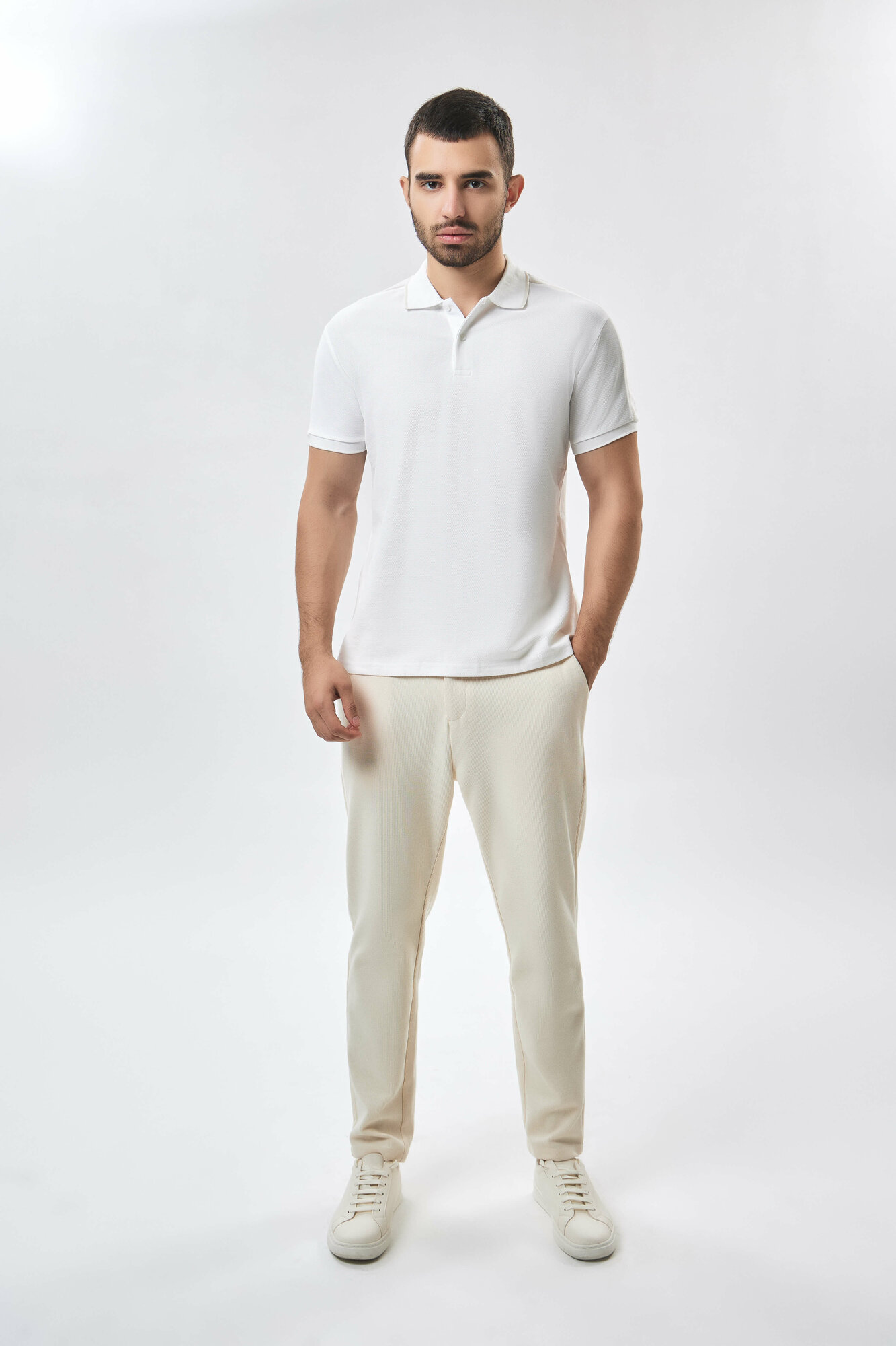 Поло спортивное TERRA PRO TERRA PRO, размер M, white — фото 1