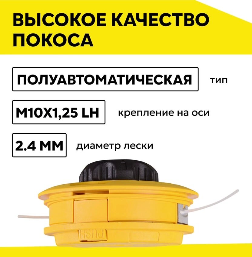 Головка с леской GTH "Easy Load" для GGT, GET-1200, GET-1500, GET-1700 — фото 1