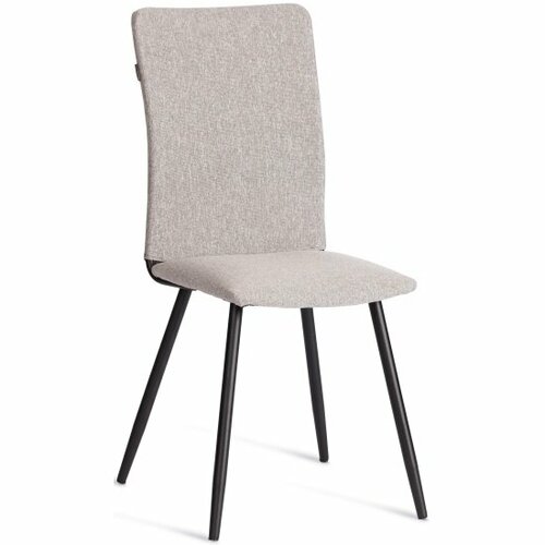 фото Стул обеденный tetchair la rousse ткань, рогожка / 45 х 55 х 93 см серый, черный