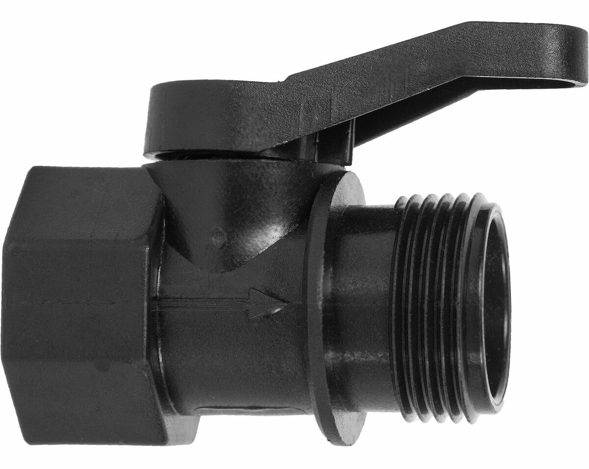 Кран для капельного полива Masterprof / Мастерпроф с внешней и внутренней резьбой пластиковый 3/4дюйма / капельный полив