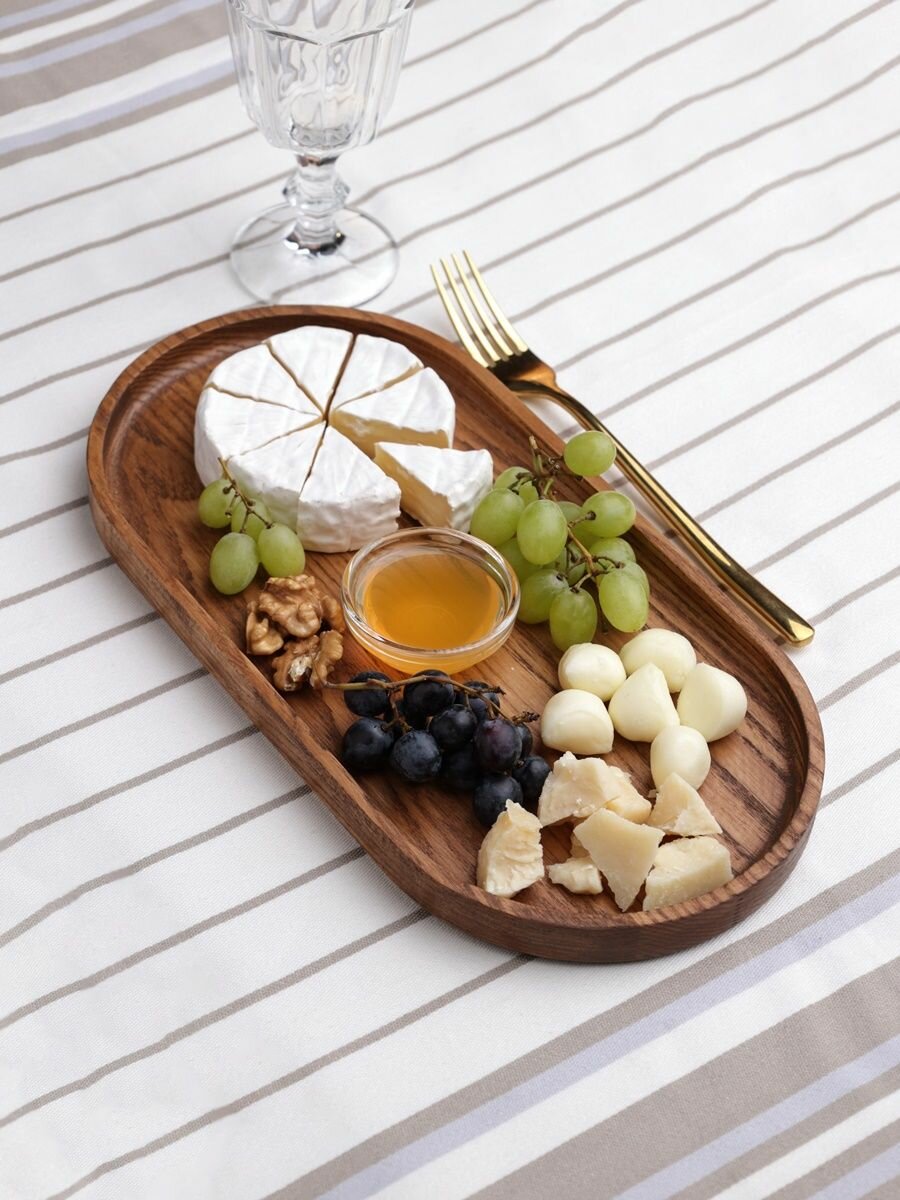 Поднос деревянный из ясеня, 80-L/102, органайзер для разных мелочей — фото 1