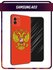 Чехол на Samsung Galaxy A03 / Самсунг Галакси А03 с принтом "Флаг России неровны...