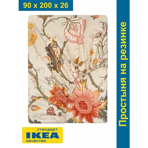 фото Простыня vigrana "аселия", на резинке, 90x200 см, сатин, плотность 147