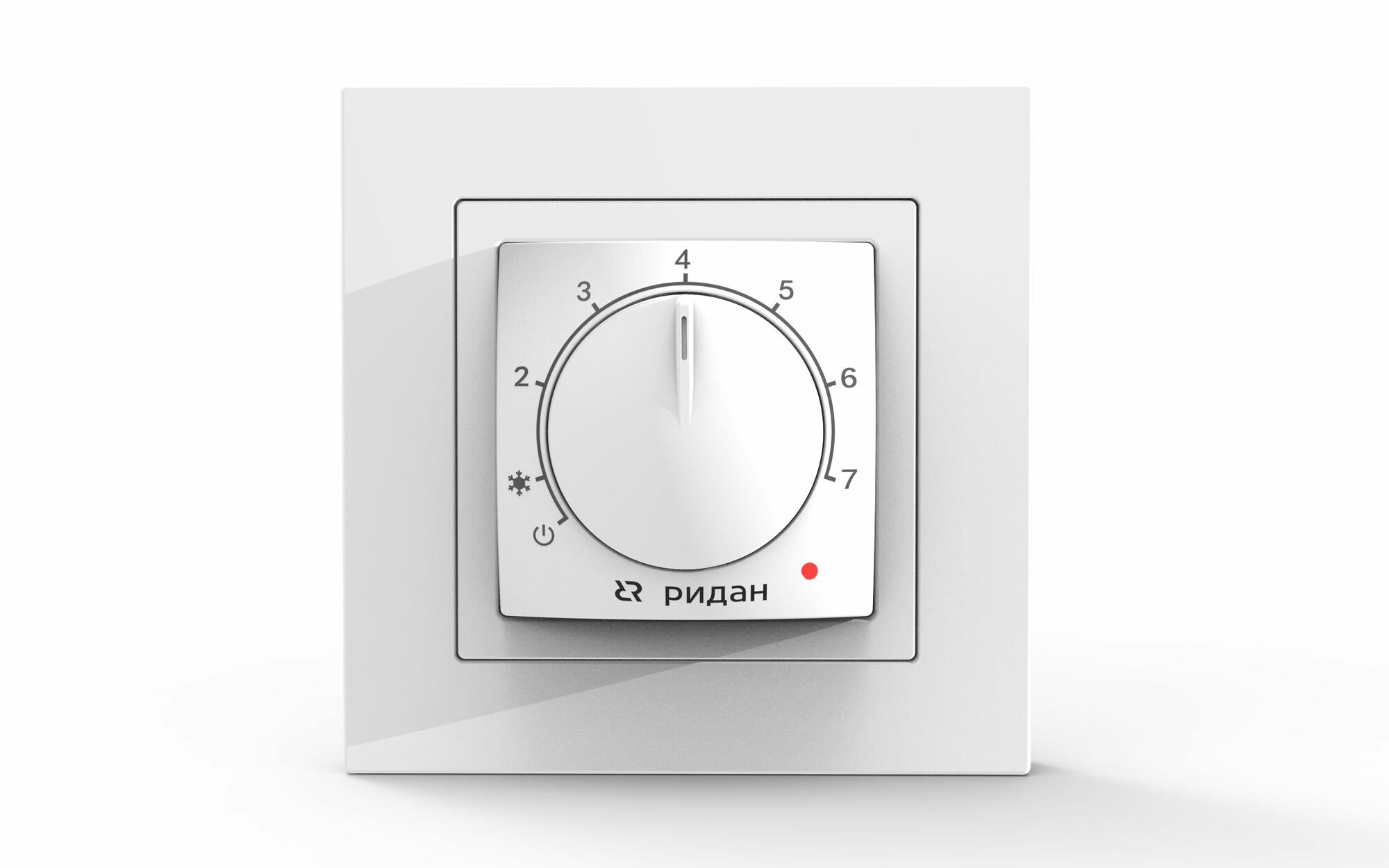 Терморегулятор Двин с датчиком пола Ридан Twist, белый, 16 A