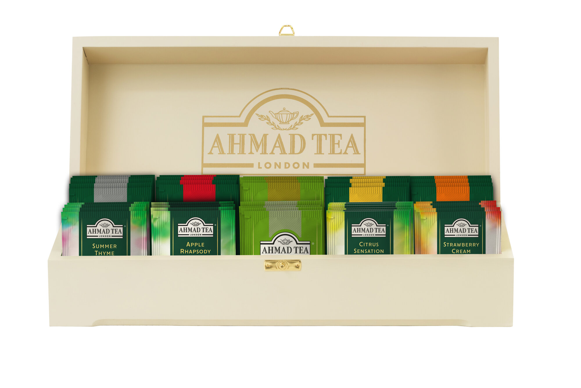 Чайное ассорти Ahmad Tea Коллекция Ahmad Tea в шкатулке из дерева в пакетиках, 190 г - фото №2