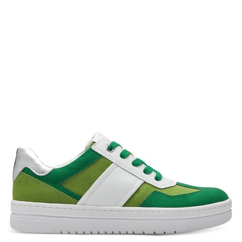 Кроссовки Marco Tozzi, размер 36 RU, белый, зеленый туфли marco tozzi размер 36 ru зеленый