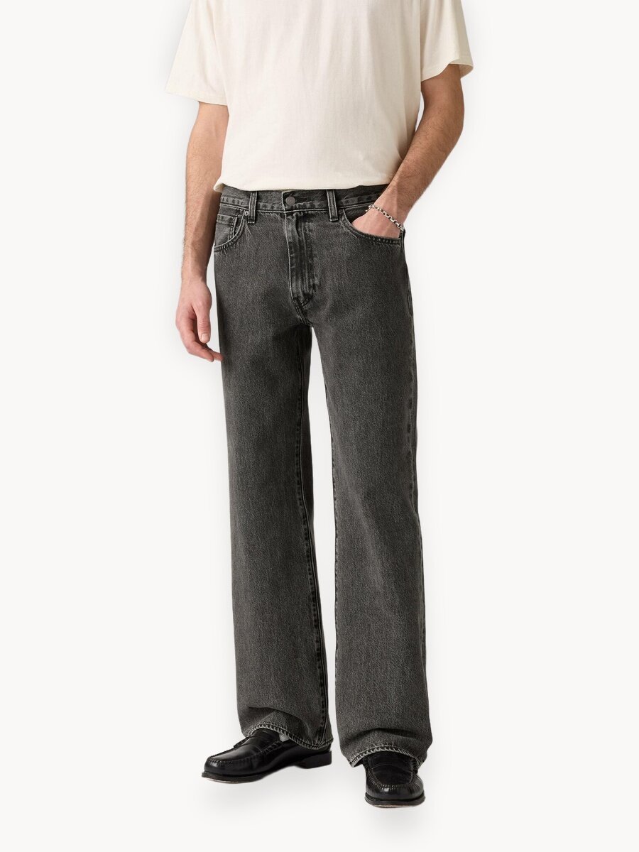 Джинсы широкие Levi's, размер 33/32, серый
