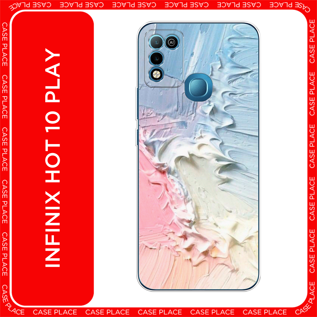 Чехол на Infinix HOT 10 Play / Инфиникс Хот 10 Плей с принтом Фруктовое мороженное