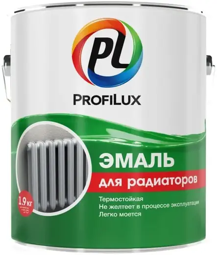 Эмаль для Радиаторов ProfiLux 1.9кг Белая Глянцевая Алкидная / Профилюкс для Радиаторов.
