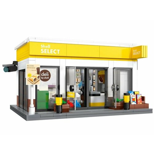 Конструктор CaDA минимаркет Shell Select (303 детали)