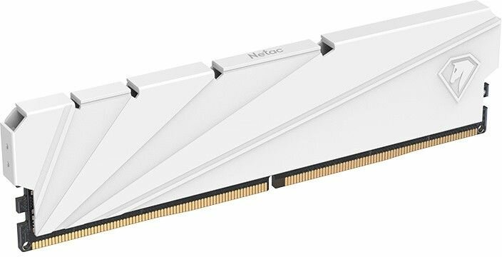 Модуль оперативной памяти Netac Оперативная память DDR 4 DIMM 16Gb (8Gbx2) PC25600, 3200Mhz, Shadow S NTSSD4P32DP-16W C16 White — фото 1