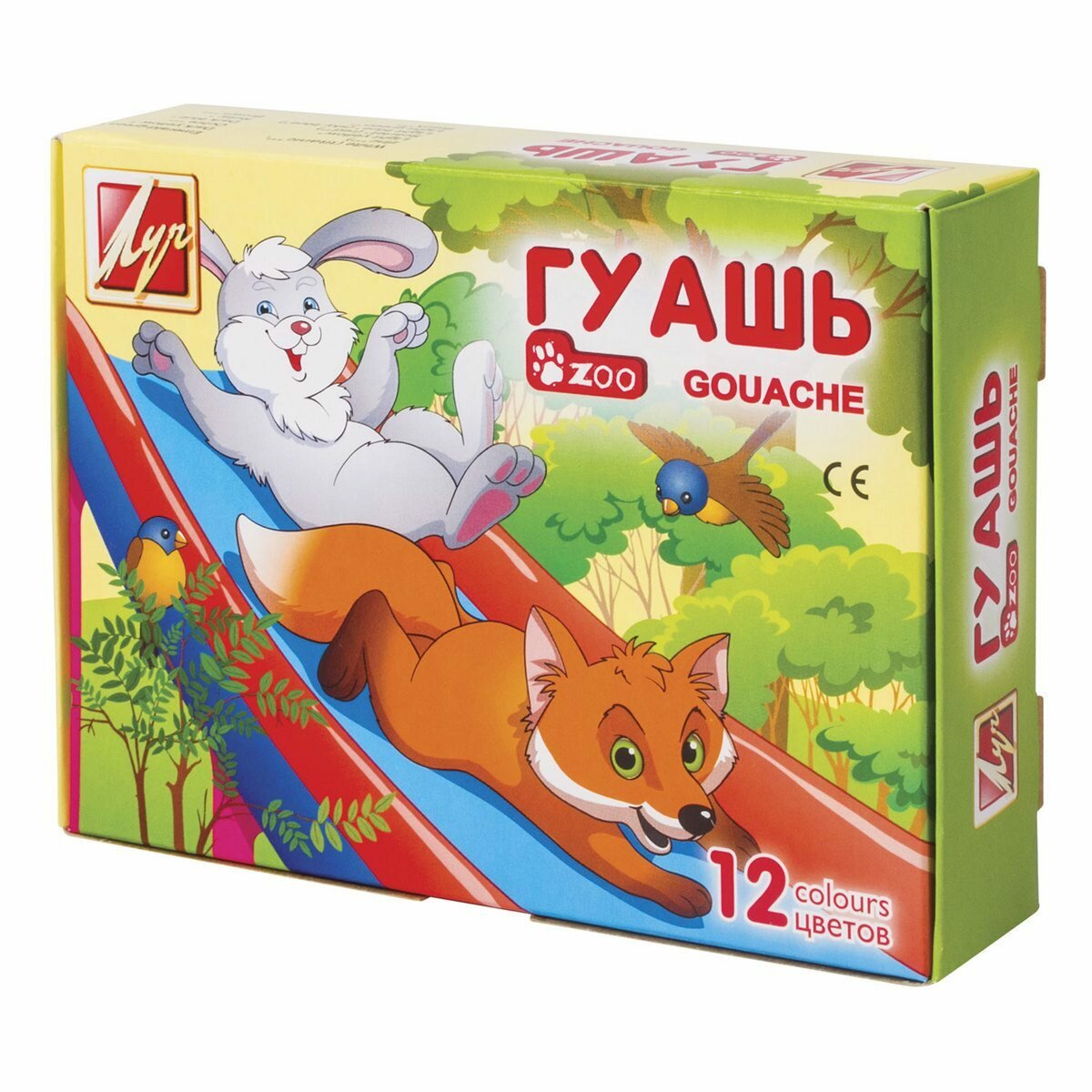 Гуашь Луч "Zoo", 12 цветов по 15 мл, без кисти (19С1252-08)
