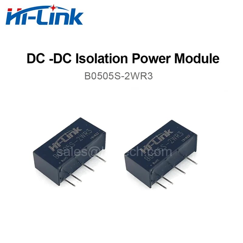 Hilink 2 шт./лот B0505S-2WR3 5 В 4 А 2 Вт DC модуль питания постоянного тока изоляционный мини-регулируемый преобразователь с низкой пульсацией, 2pcs